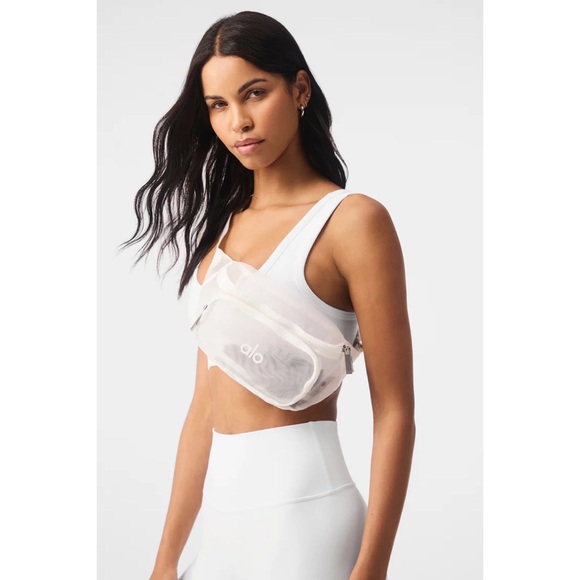 Alo Yoga Sheer Fanny Pack White - Picture 9 of 11